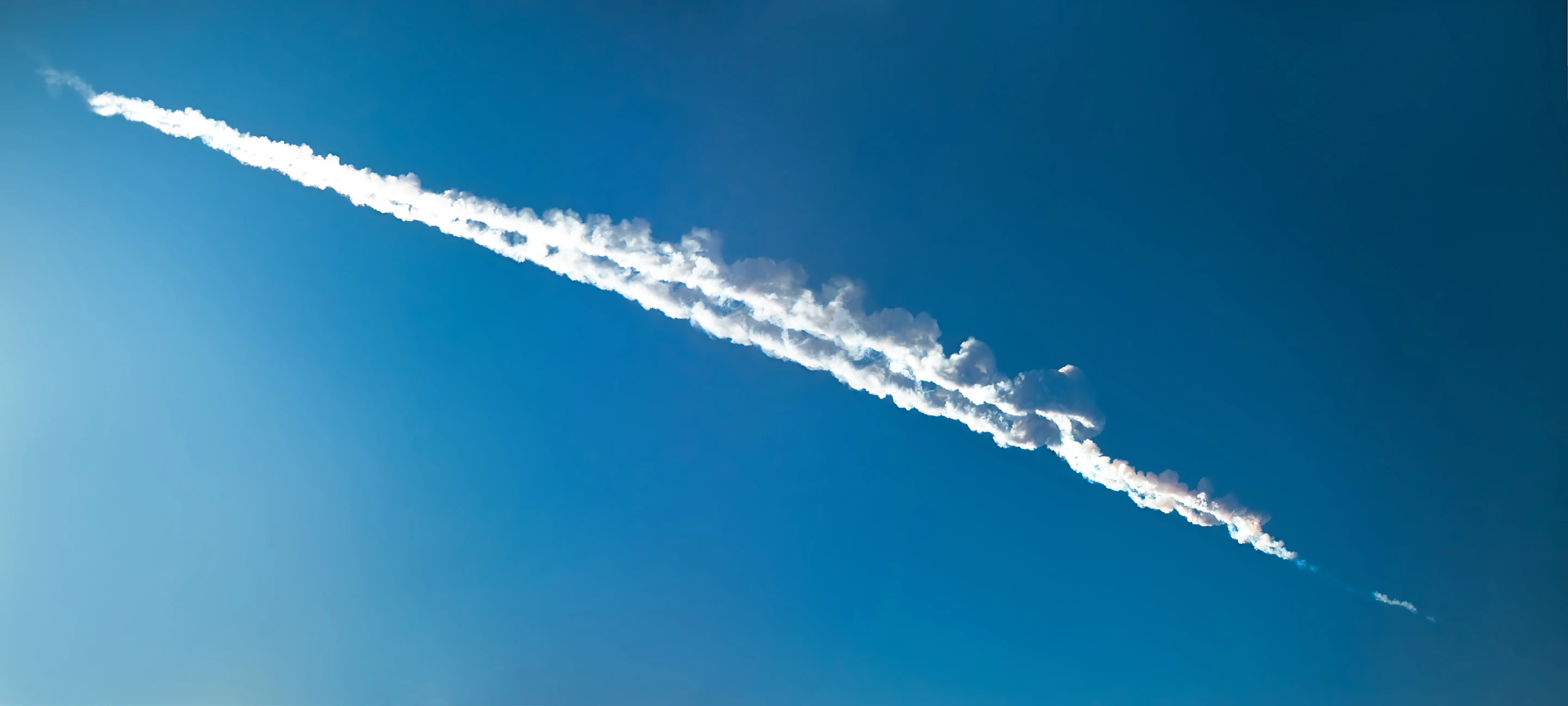 The trail of last year's headline-grabbing meteorite near Chelyabinsk, Russia (Photo: Shutterstock)