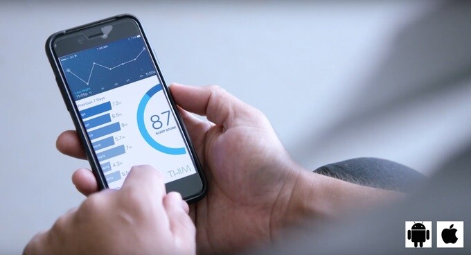 Connected to the iOS and Android app, Thim also acts a regular sleep tracker