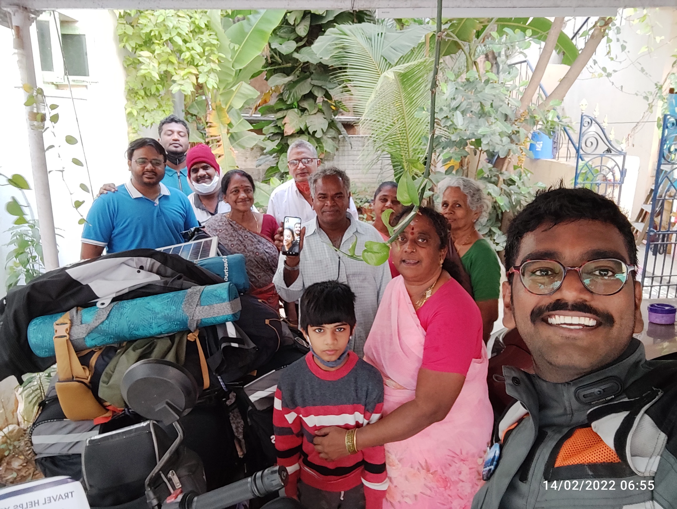 Family is everything, particularly when you're about to embark of an 87,000-mile journey by motorcycle