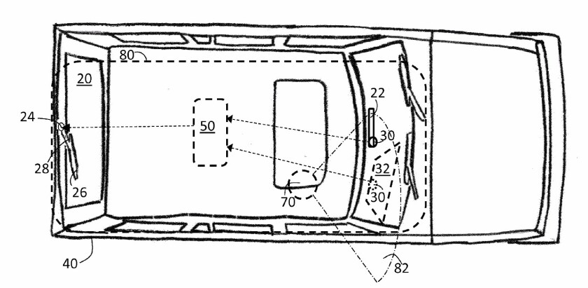 Jaguar has just published a patent that illustrates a subtle way that eye-tracking hardware and software could help drivers – by helping to decide when to operate the rear screen’s wiper