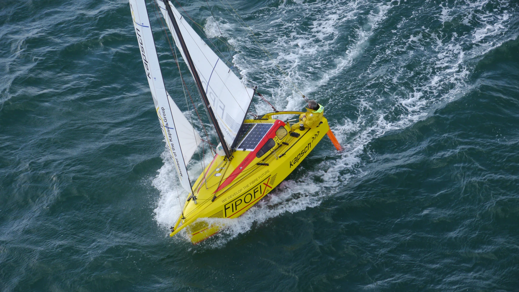 The Fipofix Open 16 out on the water putting Fipofix's specially processed volcanic fiber-based composite to the test