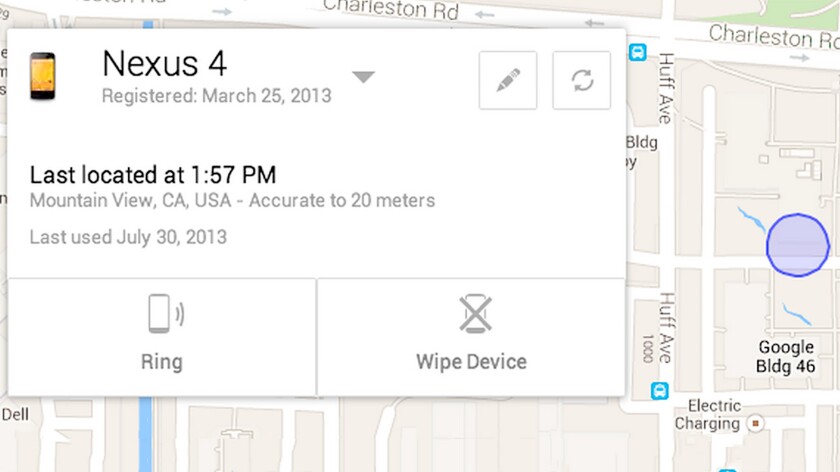 If you lose your Nexus 4 at Google Headquarters, you can easily find it on a map (Original image: Shutterstock)