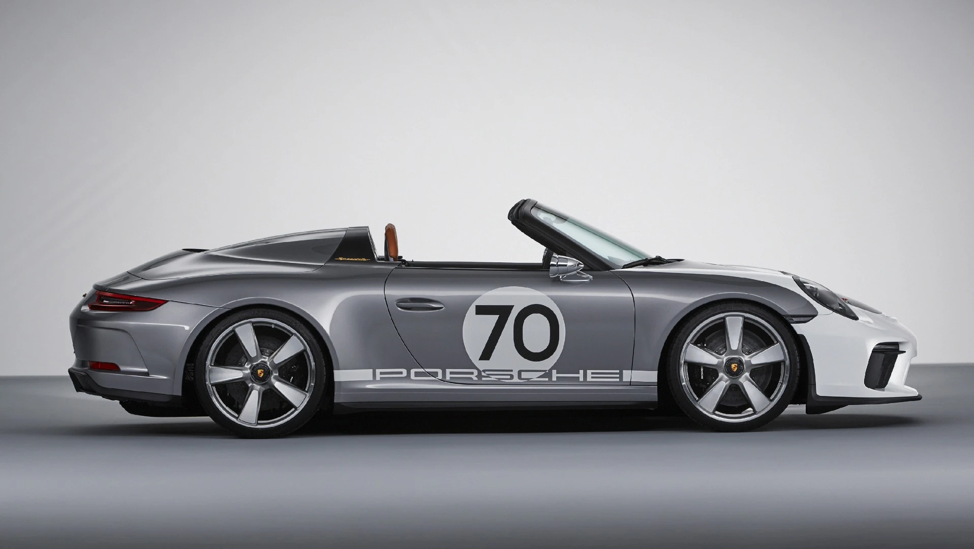 The 70th anniversary paint on the Porsche 911 Speedster Concept will likely be an option with Porsche's production model and its Heritage options
