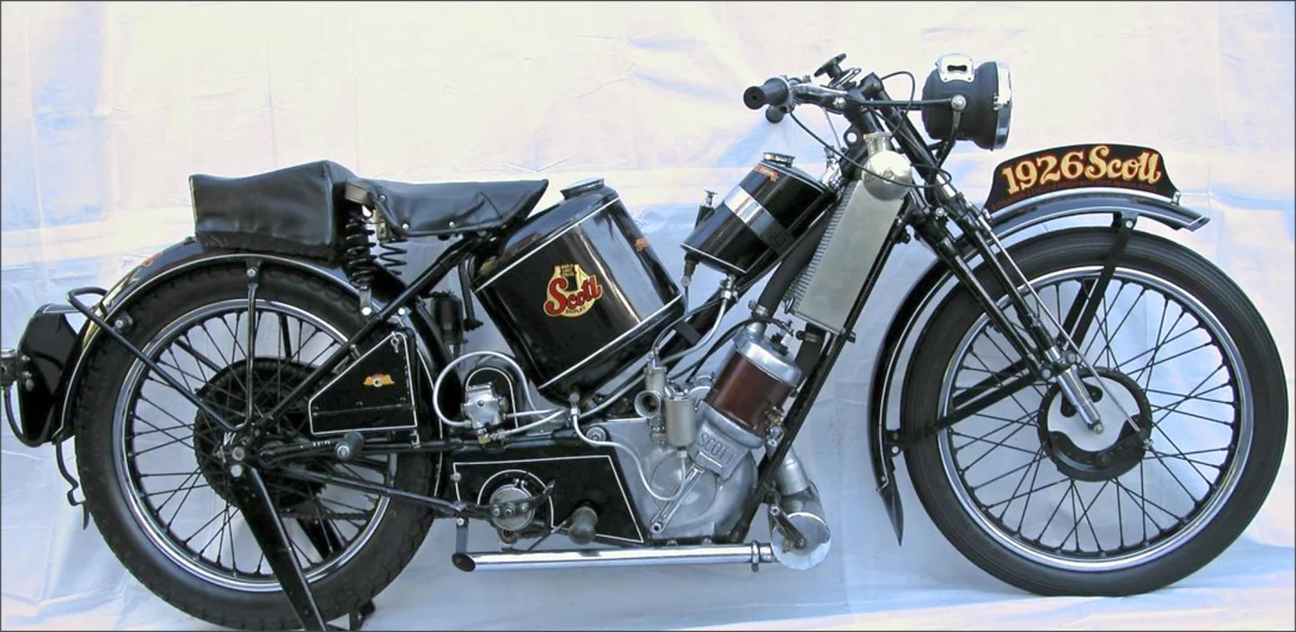 Yet another example of the McQueen factor and its multiplier effect. This ex.Steve McQueen/Von Dutch 1929 Scott Flying Squirrel fetched US$276,000 in June 2009. Yet another example of the McQueen factor and its multiplier effect. This ex.Steve McQueen/Von Dutch 1929 Scott Flying Squirrel fetched US$276,000 in June 2009 at an Antiquorum auction in New York. auction in New York.