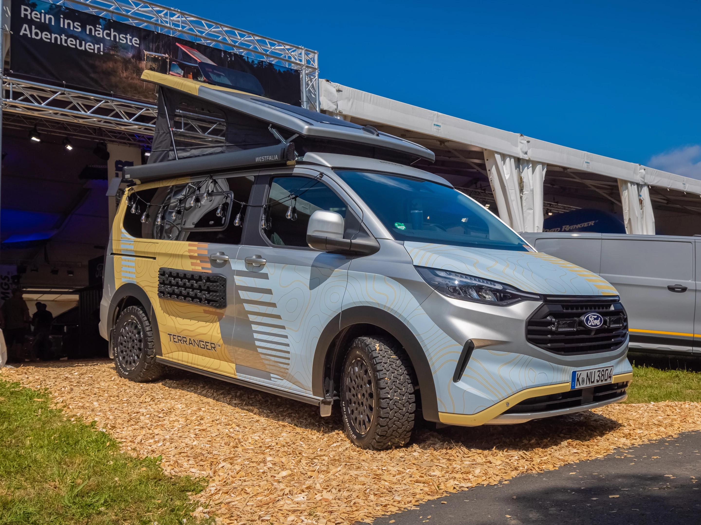 The vibrant wrap and mounted accessories tend to grab your attention first, but look closer and you'll notice the rugged BFG all-terrain tires, off-road grille with embedded lighting, and rock sliders between the wheels