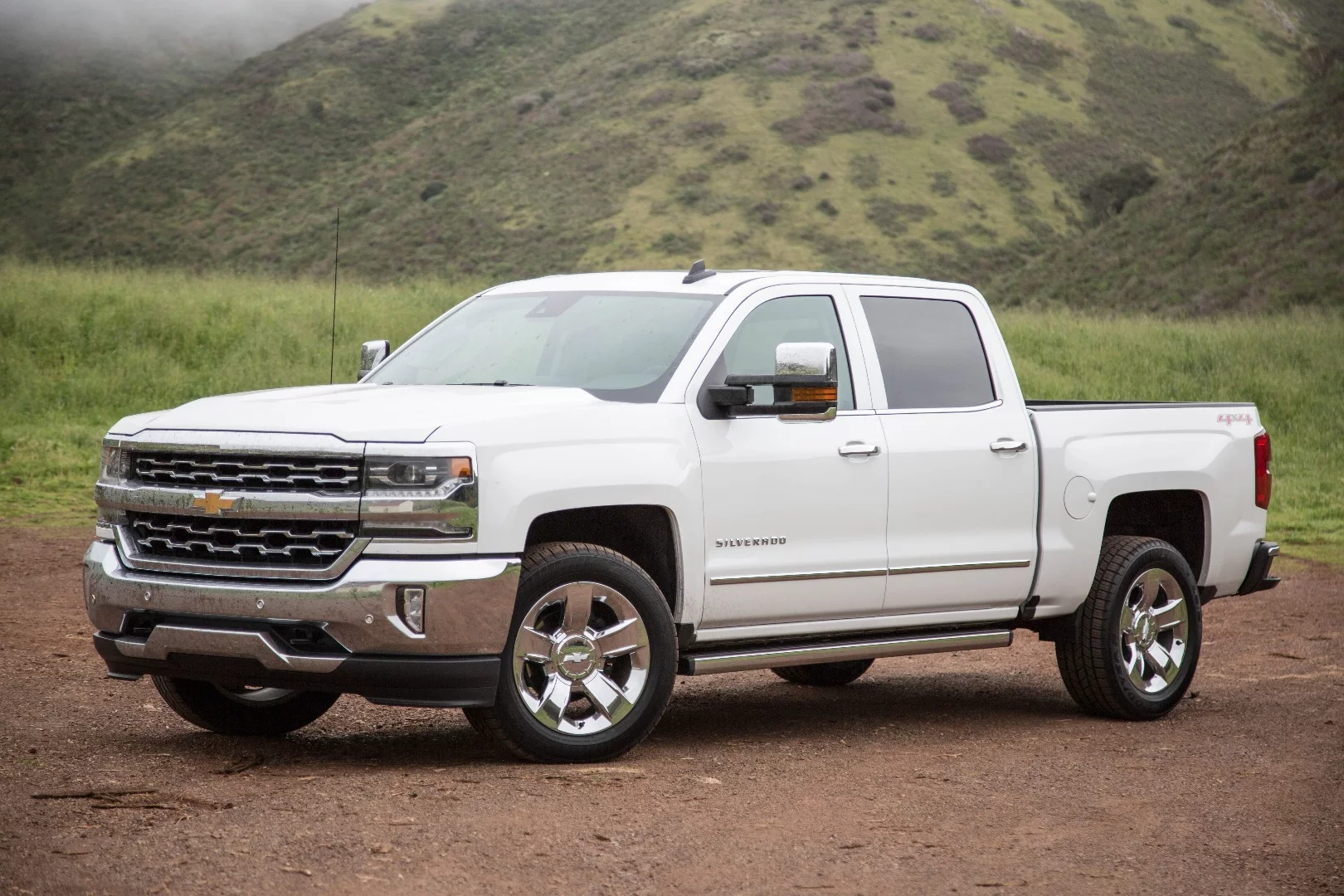 The Silverado rides on a leaf-sprung rear end