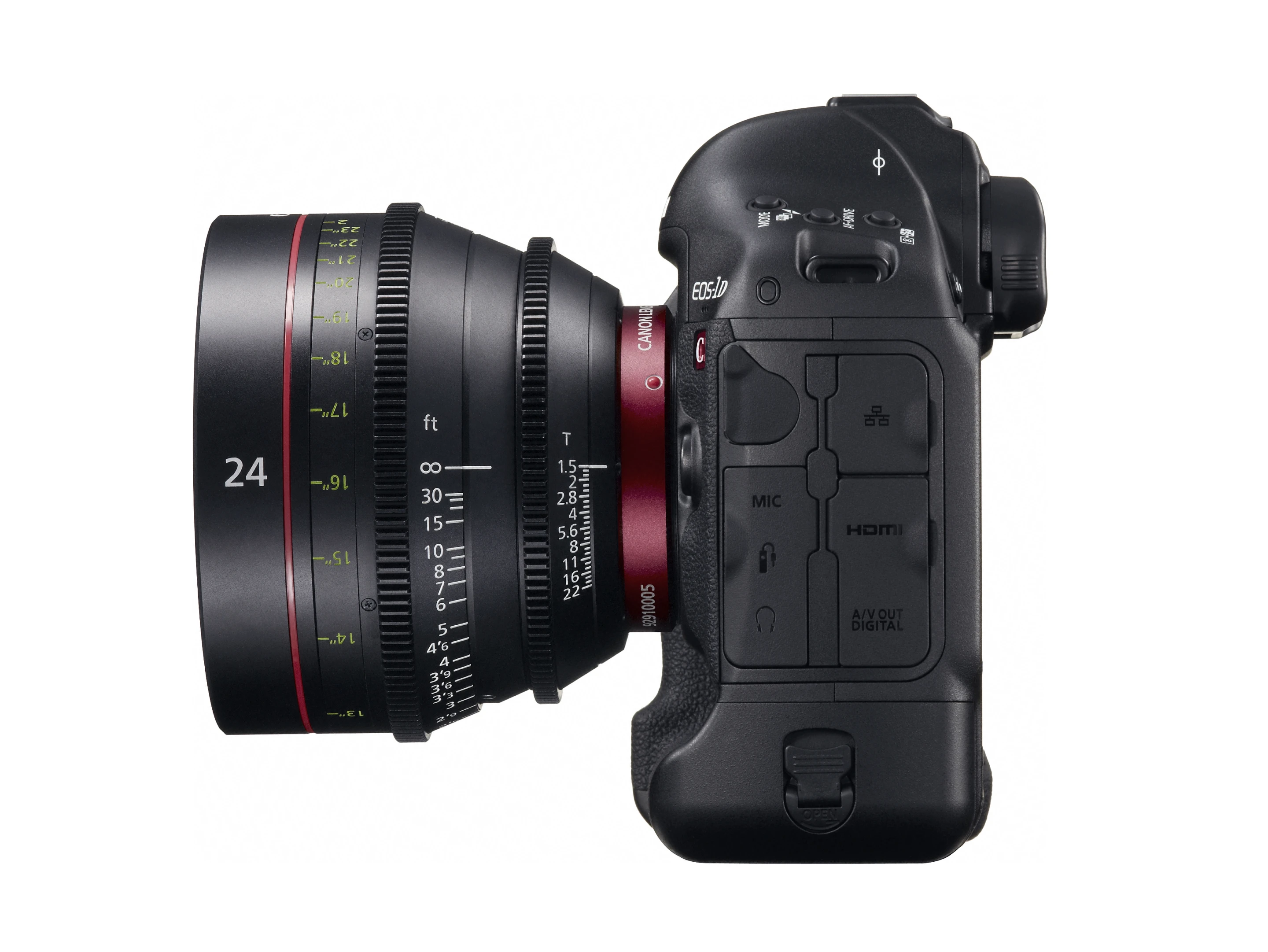 Right view of the EOS 1D C DSLR