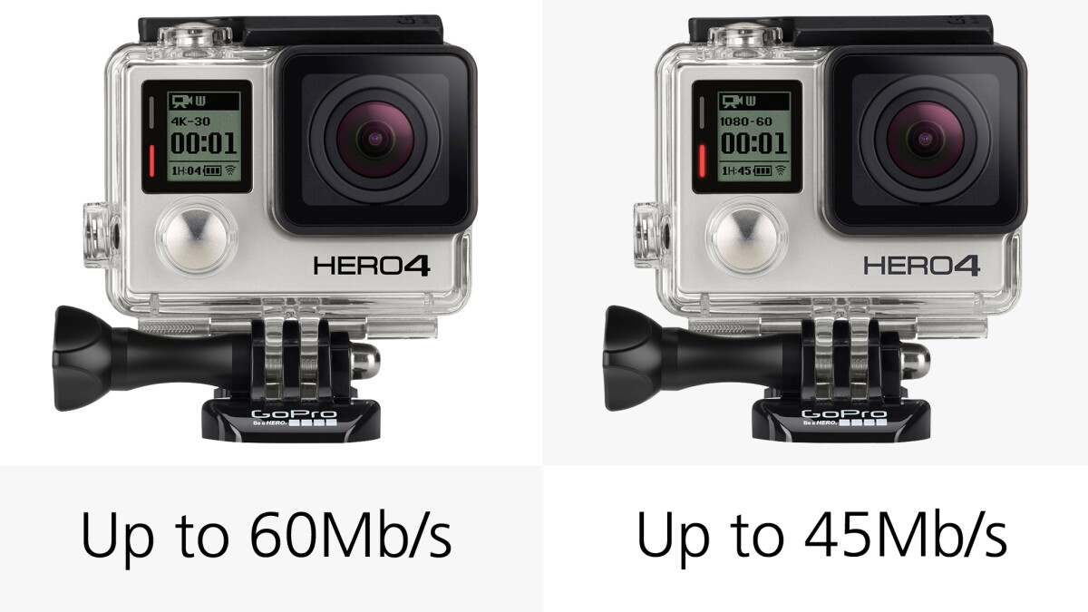 A higher bitrate is more important to professionals who need the best possible video quality, which again shows that this is who the Hero4 Black is targeted at.