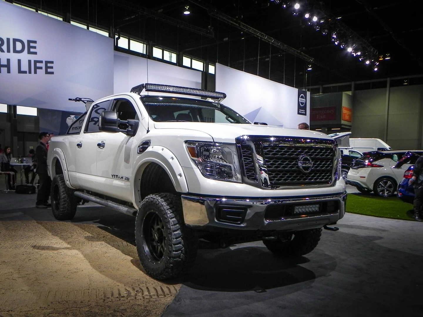 Built to get things done, this Titan XD with aftermarket fittings is customized for the consumer