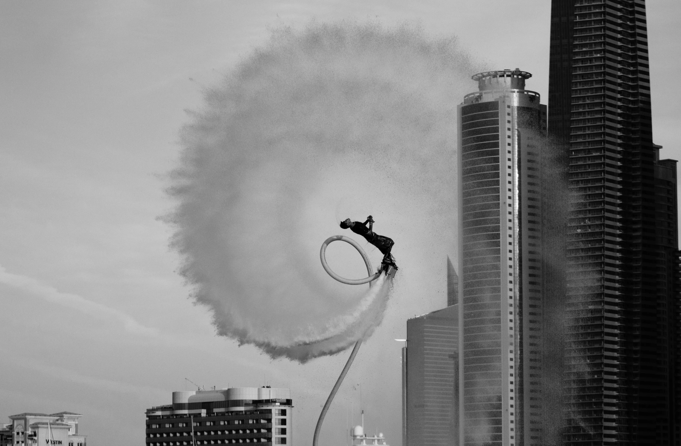Thailand's Suksan Tongthai took the world title again at the 2014 Flyboard World Cup held in Dubai, December, 2014, backing up the 2013 title he won in Qatar (Photo: Liam McKenna)