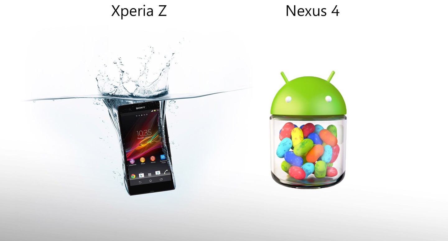 Water resistance, or the latest version of pure Android?