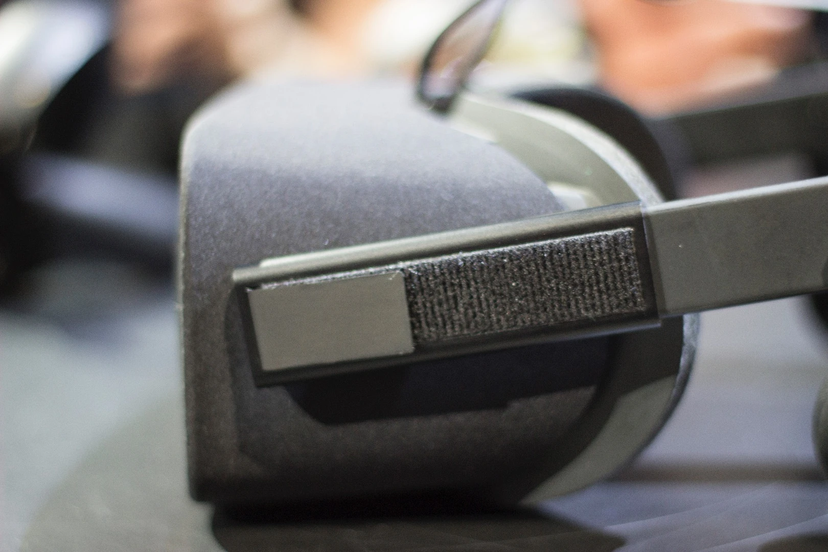 Close-up of the front side of the Rift