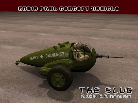 Military inspired battle vehicle of the future.