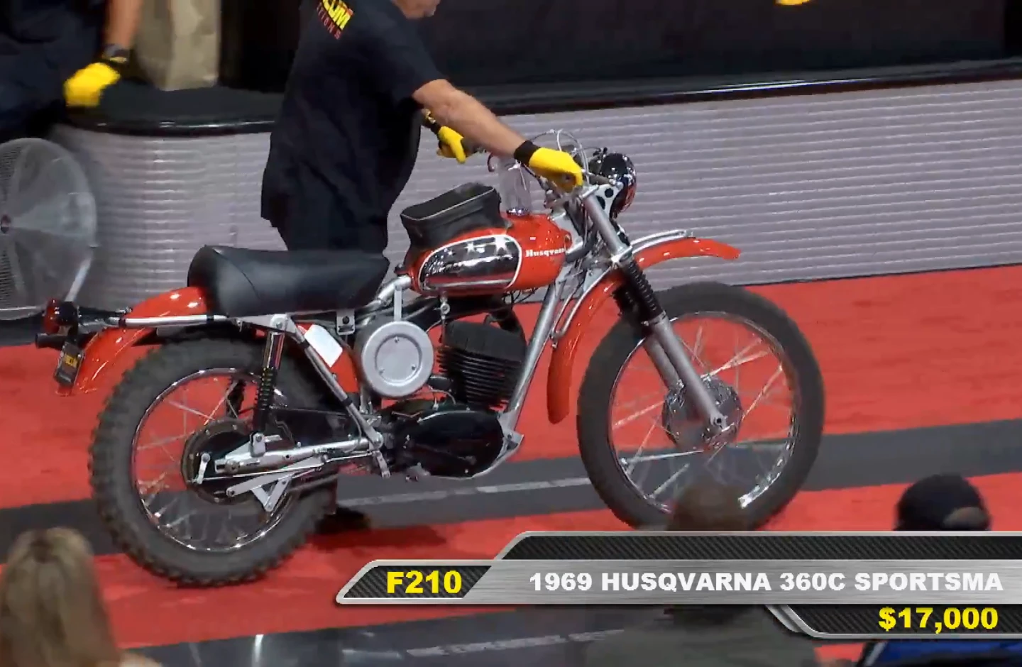 1969 Husqvarna 360C High Bid: $17,000 Estimate: $20,000 - $25,000 Auctioneer: Mecum | Lot F210 | Auction Description