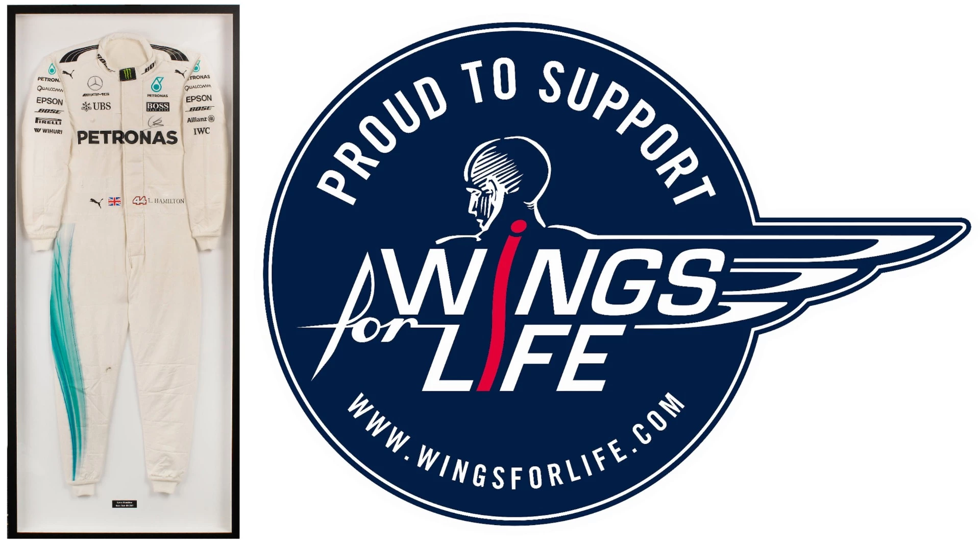 Lewis Hamilton is already the most successful British driver in the history of motorsport, and he's a good chance to add a fifth World Championship in 2018, putting him alongside Juan Manuel Fangio and behind only Michael Schumacher in the pantheon of drivers. Indeed, unless something dramatic happens, he's a good chance to move past Fangio in the next few years so his memorabilia is one day going to be worth a lot more than was paid for this genuine racing suit worn in practice for the 2017 Chinese Grand Prix. Charity auctions usually command much greater prices than non-charity auctions, so this was a bargain at £7,500($9,912) in several respects as it was offered for the benefit of Wings For Life Spinal Research Foundation.