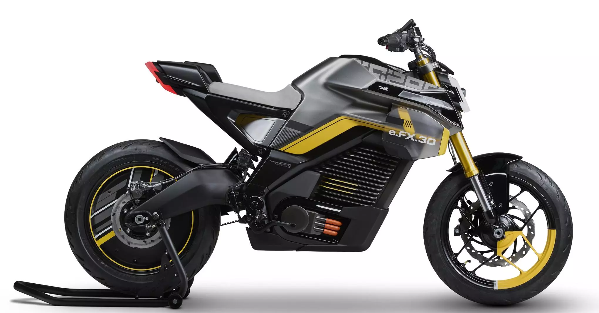 It's styled like a sporty naked