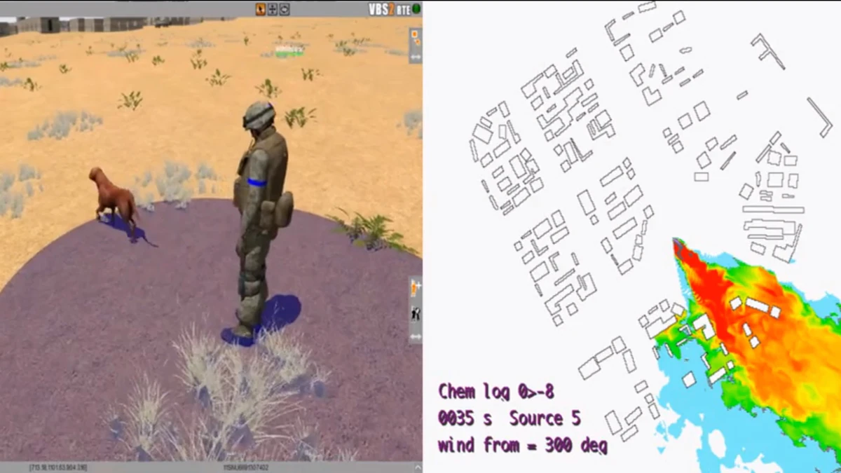 Rover is a video game developed by the US military that uses an Xbox Kinect to help train dog handlers to detect subtle cues from bomb-sniffing canines