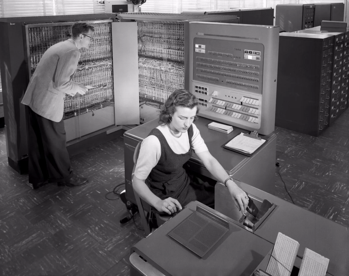 An IBM 704 was the first computer to play a full game of chess