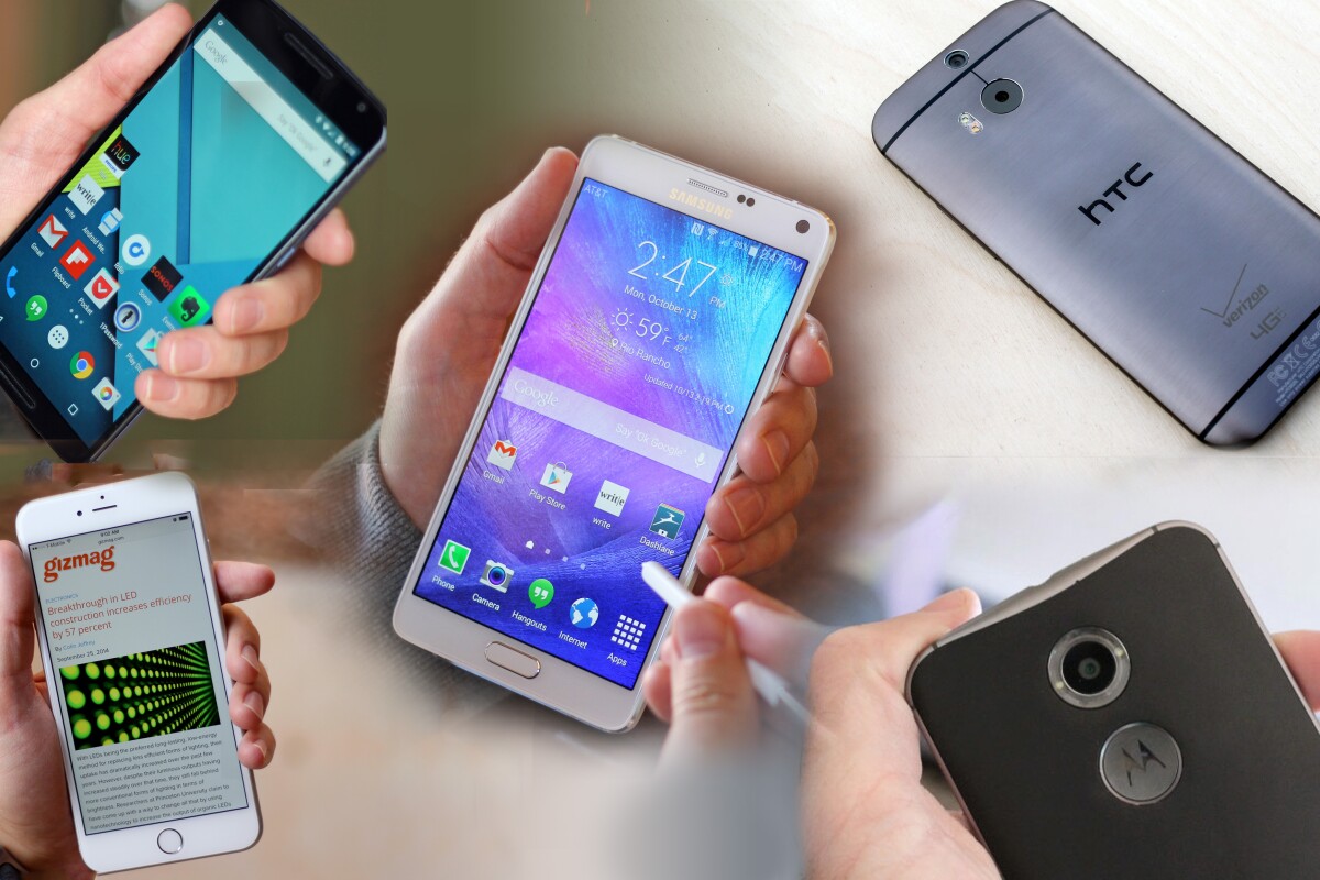 The Gizmag mobile team picks its five favorite smartphones of 2014 (Photo: Gizmag.com)