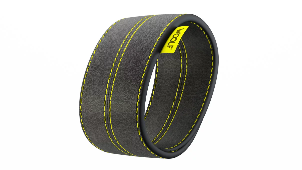 Woolf: vibrating armband to warn bikers of speed traps