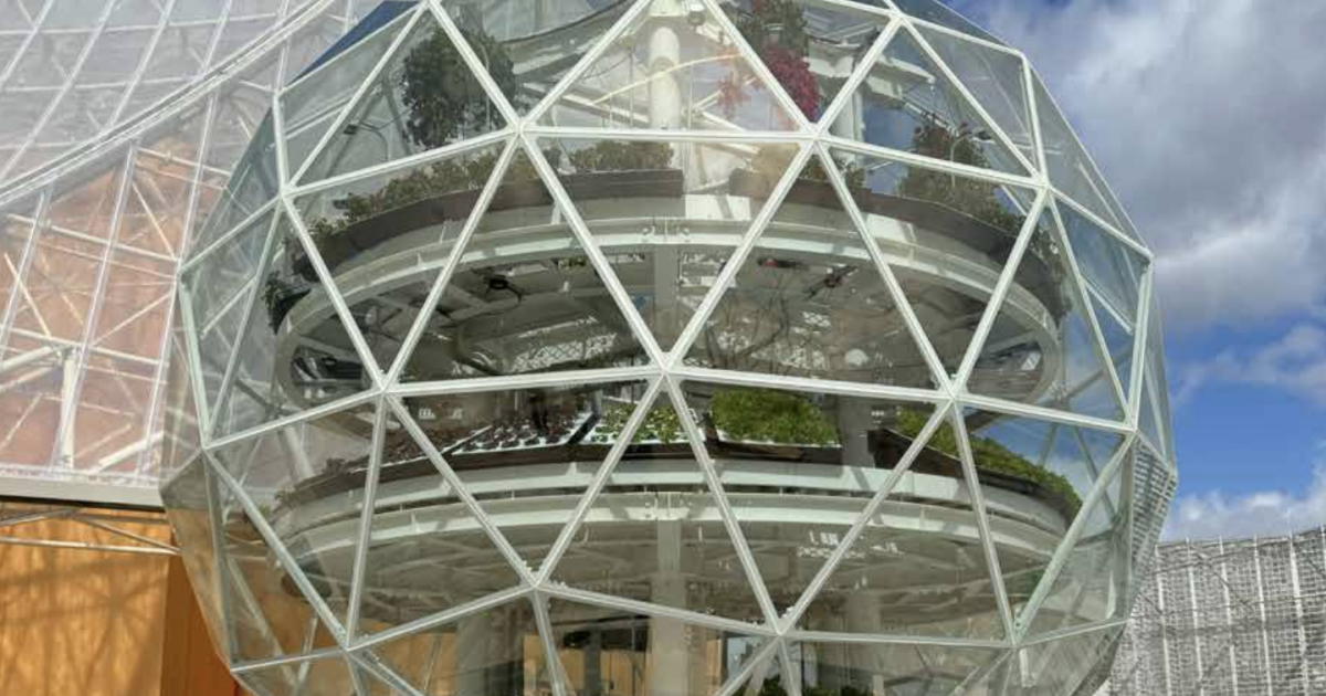 Futuristic dome uses fish waste to grow food