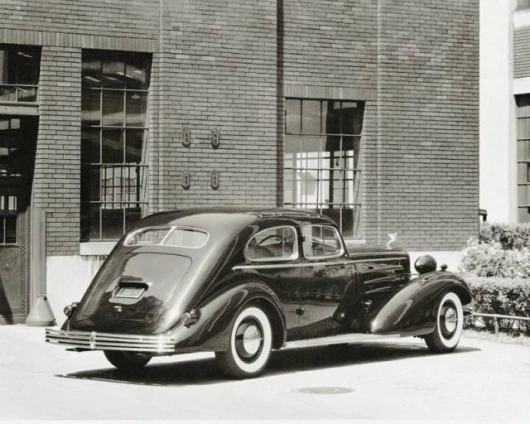 More of the type of car that gave the brand its executive allure - this 1933 Cadillac Fleetwood V-16 Aero-Dynamic Coupe was specially created for the General Motors Exhibit at the 1933 Chicago Century of Progress Exposition. It was the first ever fastback