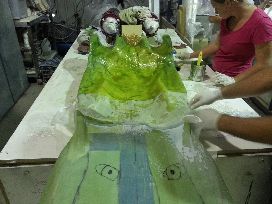 The board is aerodynamically optimized and custom formed and fitted to Fellows' frame and turbines (Photo: Daz Fellows)