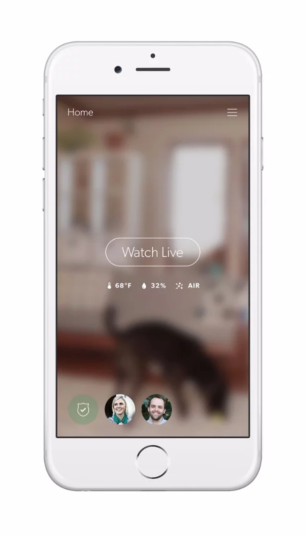The Canary app has a function for watching a live feed