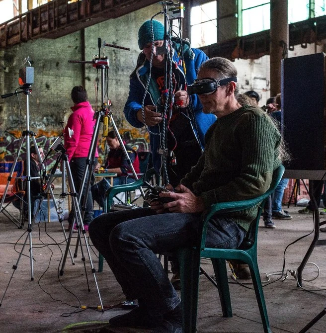 The out-of-body sensation felt as the racers zip through obstacles and cameras mounted on the nose of the drone stream back live footage to their googles is said to be quite the experience