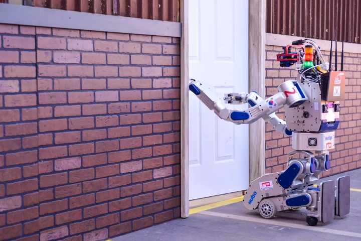 DARPA Robotics Challenge winner DRC-HUBO is latest of the "HUmanoid roBOt (HUBO) robots developed by the Korean Institute for Science and Technology