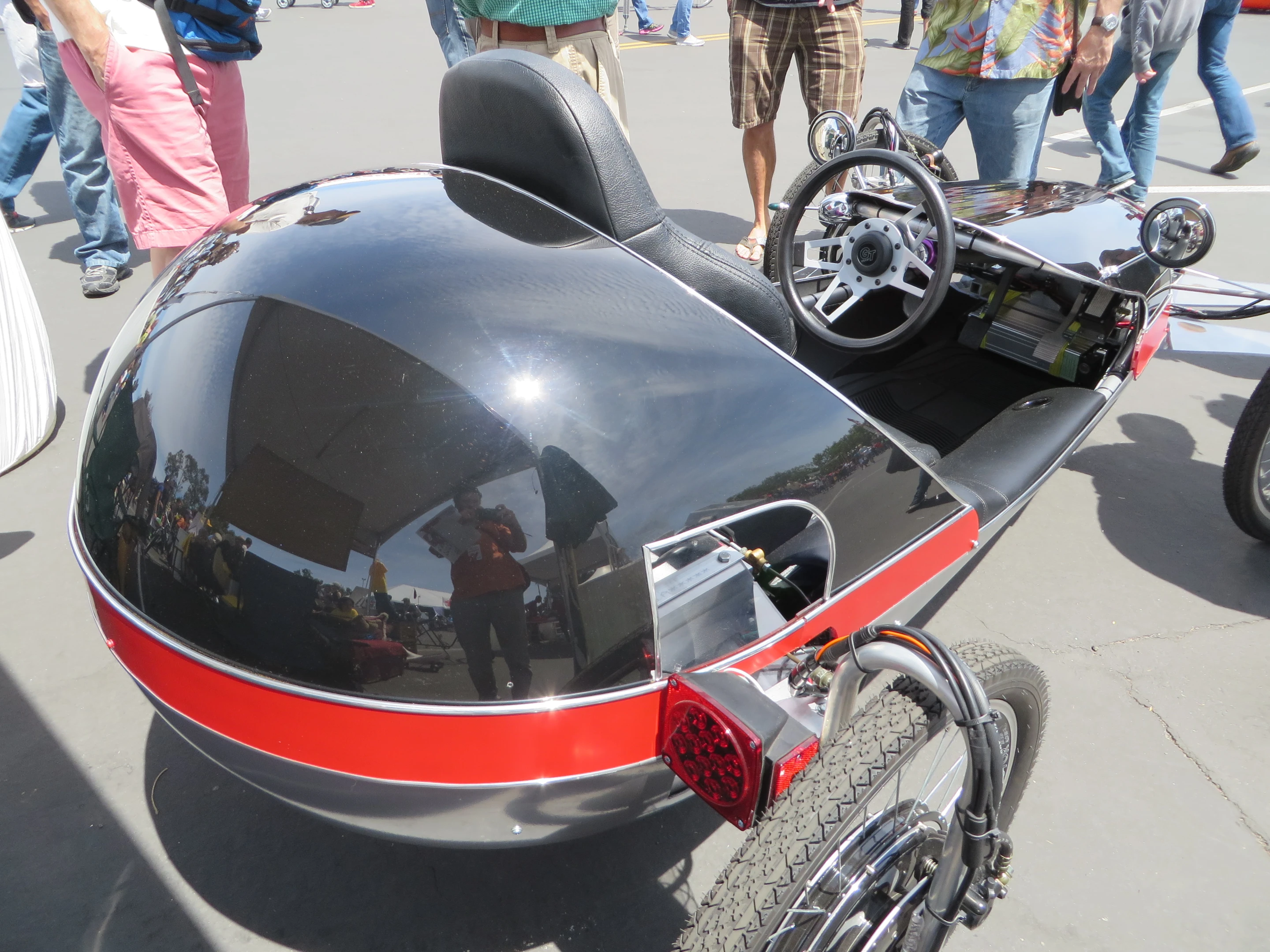 The Neighborhood EV is a totally electric, homemade one-seater