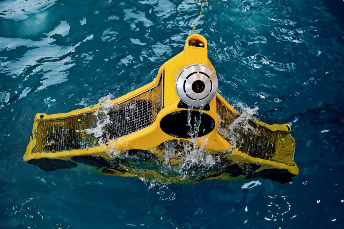 The StealthCleaner, seen here popping to the surface