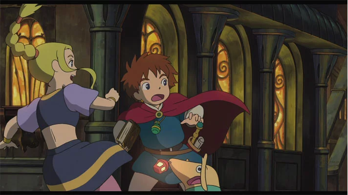 Studio Ghibli produced their trademark animation for some of Ni no Kuni's cinematic cutscenes