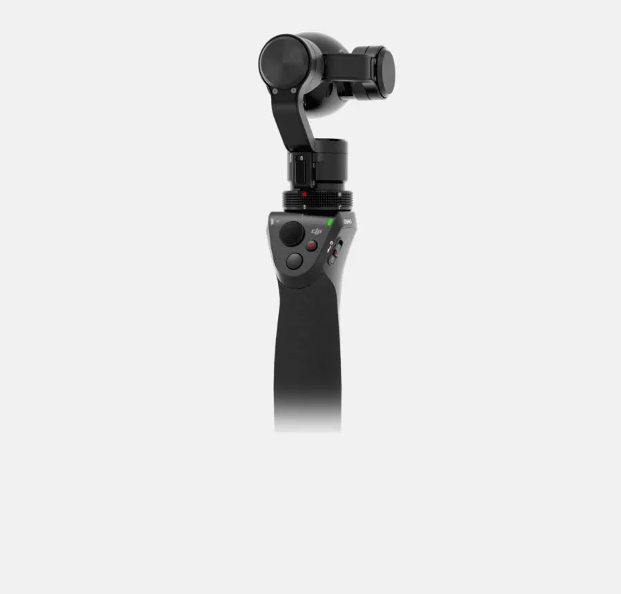 DJI Osmo - thumb switch gives manual control of the pan and tilt