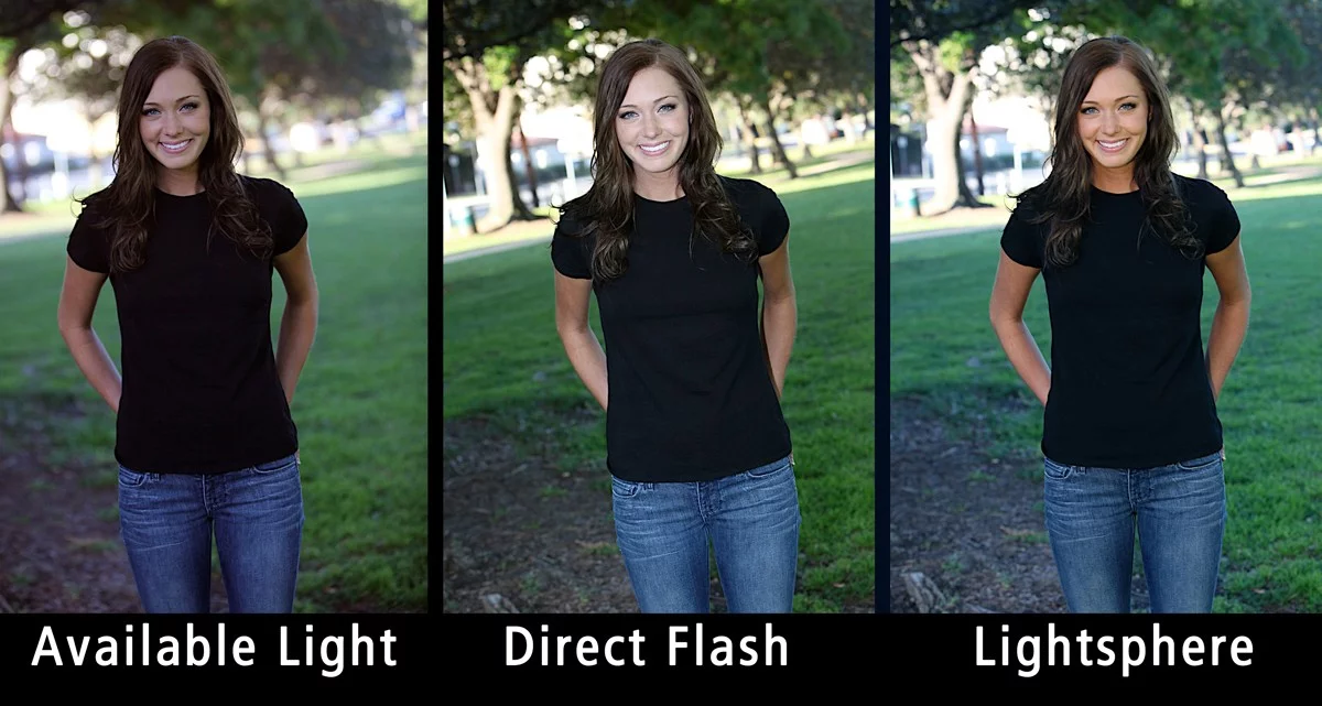 An example of the difference between using a direct flash and the Gary Fong Lightsphere