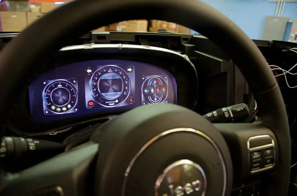 Installing the instrument cluster display
