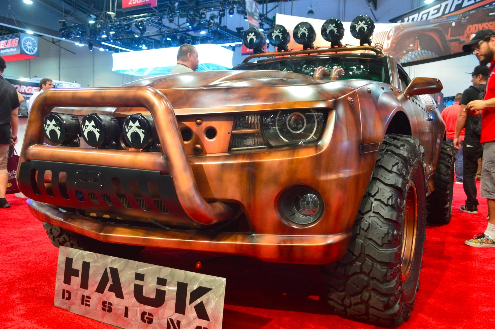 Maybe we should have included this one in our SEMA cars gallery, because it was originally a Camaro, but it just looks so big and rugged, we figure it fits better here