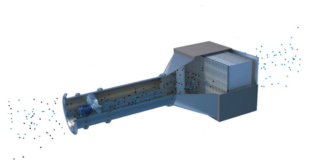 Giant vacuum cleaner sucks up urban pollution