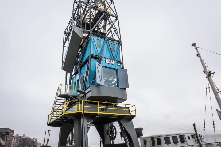 The Yays – Crane Apartment is a rental apartment converted from a dockyard crane that dates back to 1958