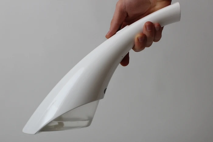 The Loogun is a hygienic handheld water sprayer that replaces the dirty old toilet brush