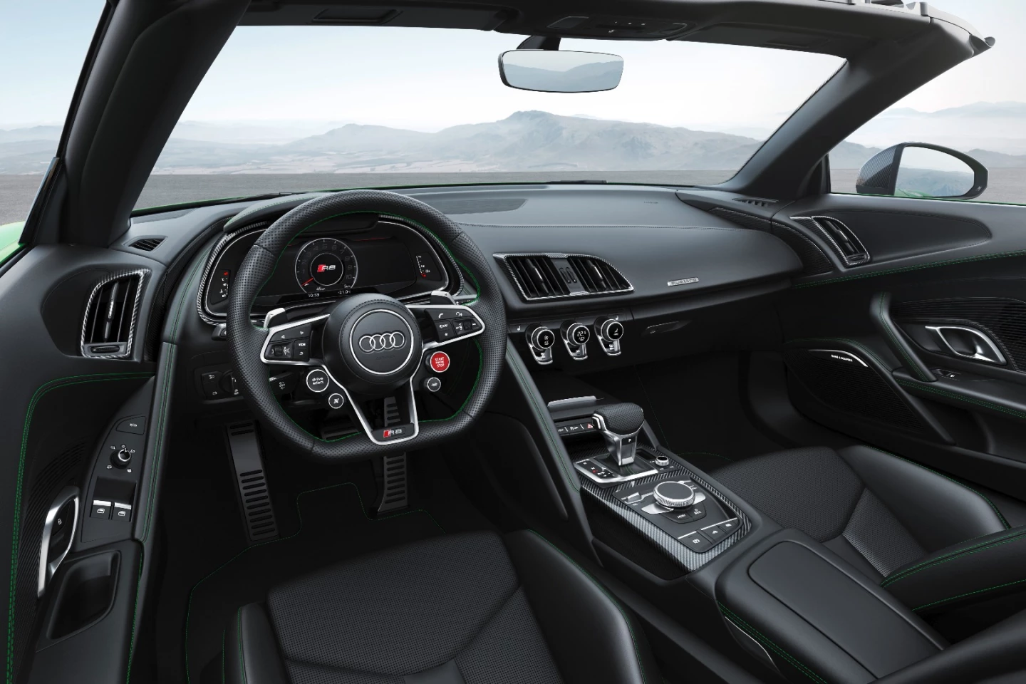Bucket seats help save weight in the new V10 plus