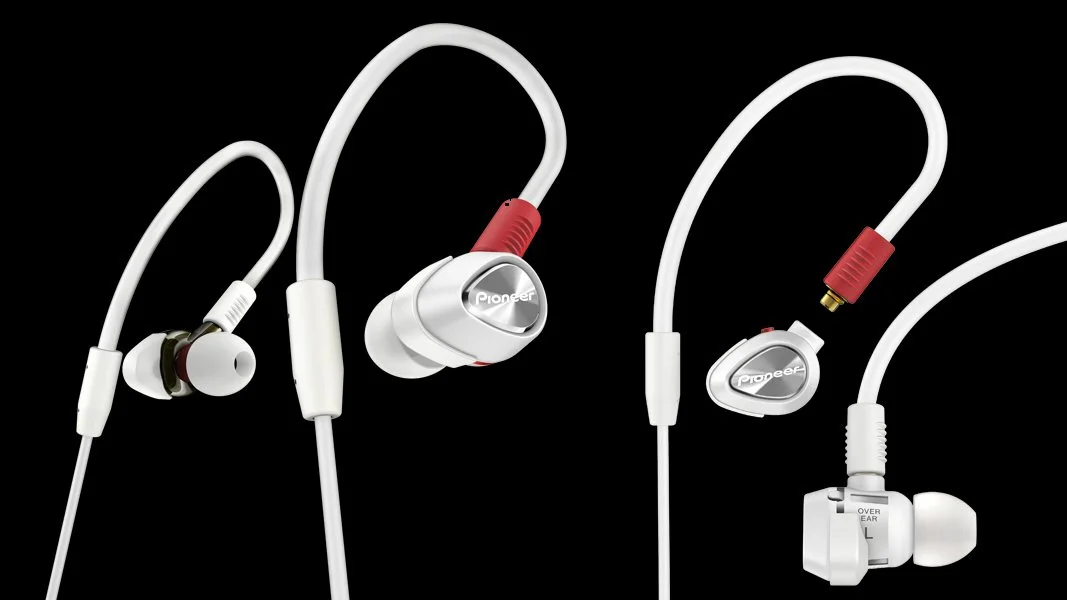 Pioneer's DJE-2000 (left) and DJE-1500 (right) inner-ear headphones for DJs