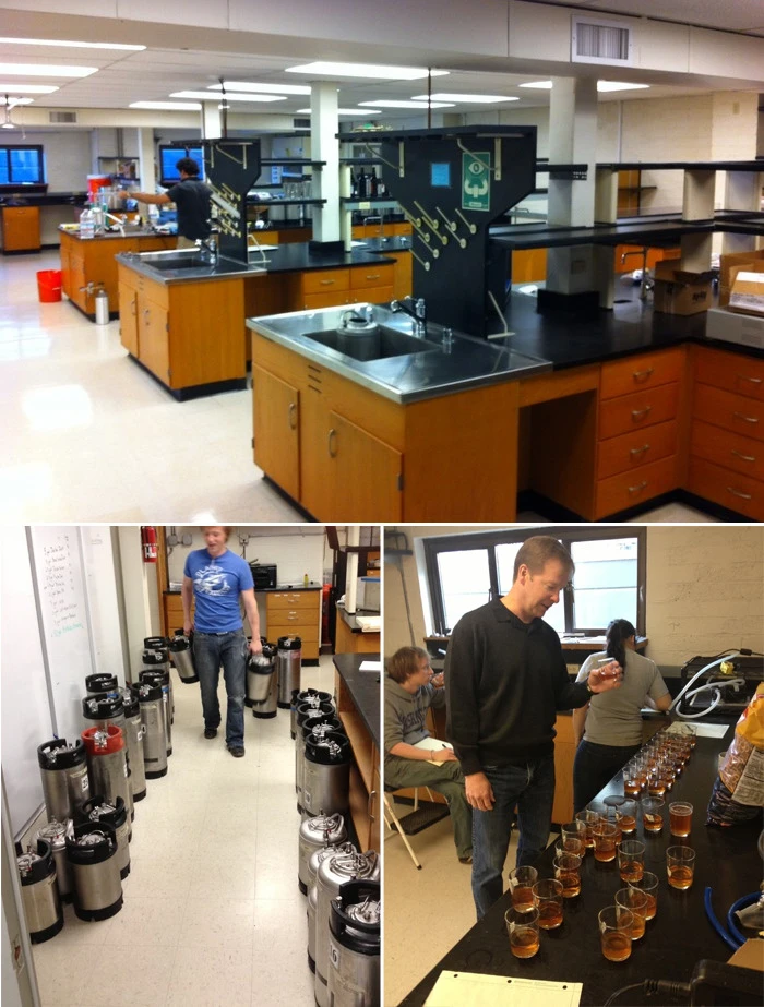 PicoBrew development facilities and batch testing