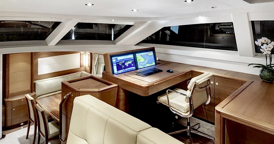 S/Y Antares III office area