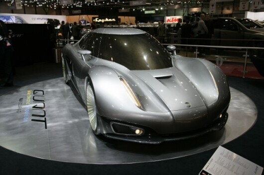 The Koenigsegg/NLV Solar Quant debuted at the 2009 Geneva Motor Show