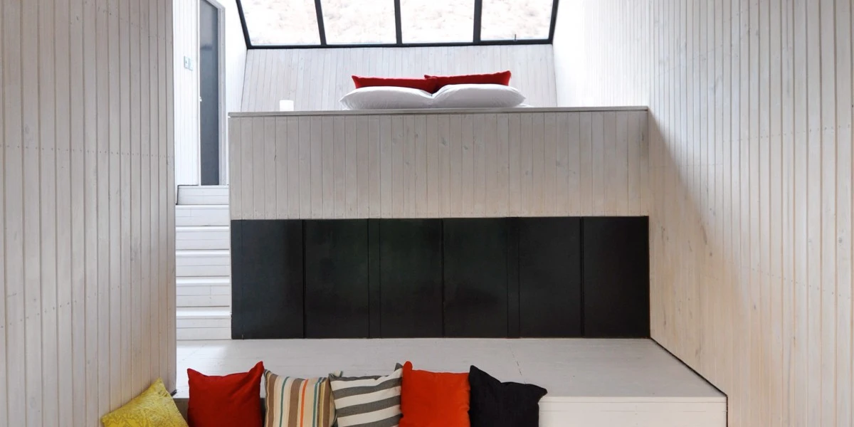 Each cabin features a graded interior design spread across three levels
