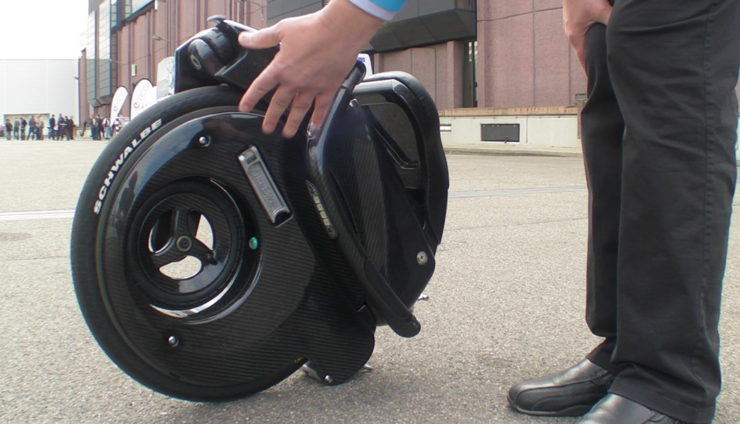 The Yikebike folded down