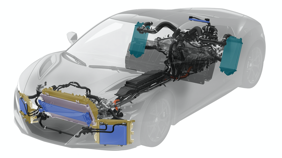 The NSX's complex web of components revealed