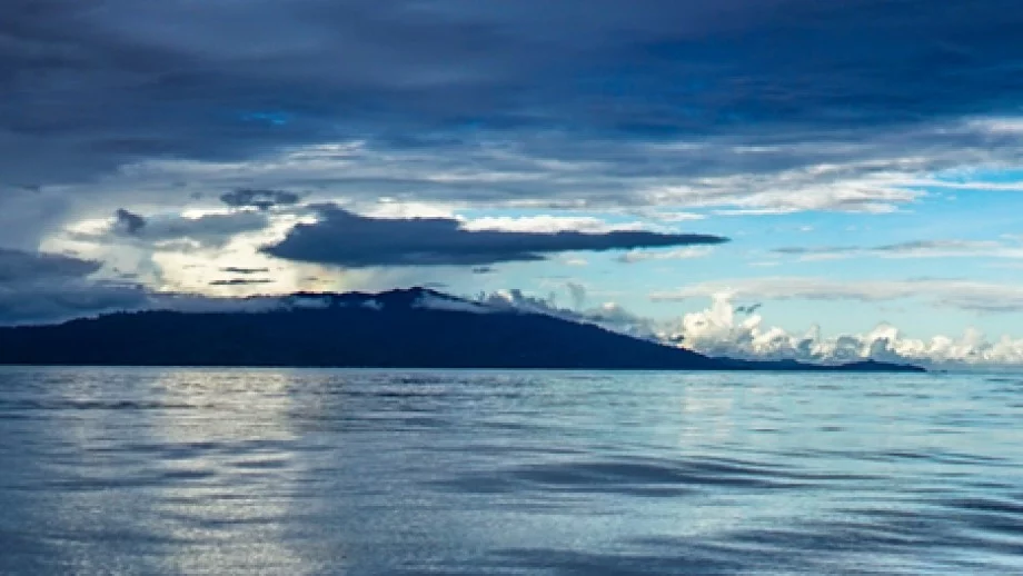 What looks like an unassuming mountain slope is actually part of the exposed fault plane of the Banda Detachment
