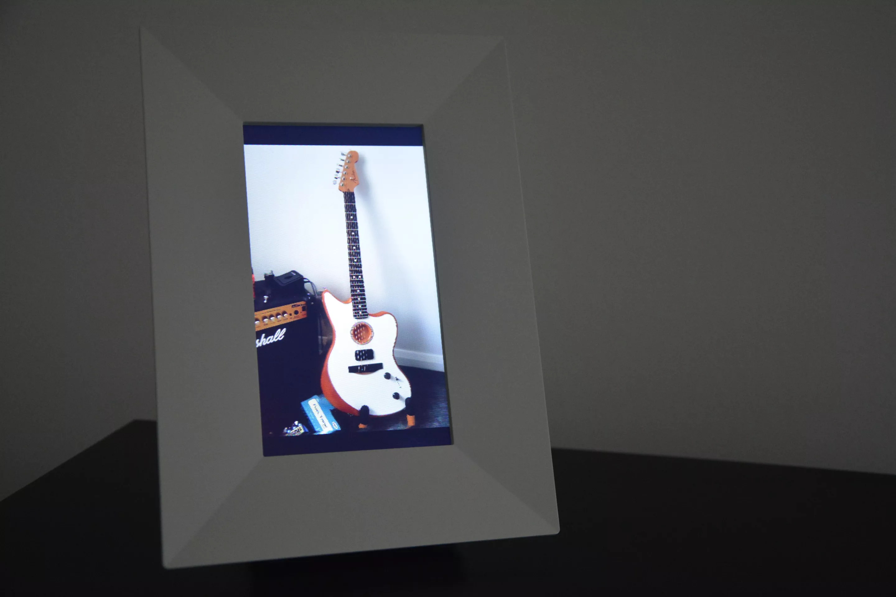 I could almost reach out and touch this Fender Acoustasonic Jazzmaster, but memories is all I have